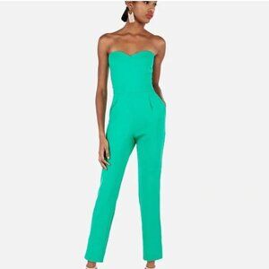 Express Strapless Sweetheart Neckline Jumpsuit